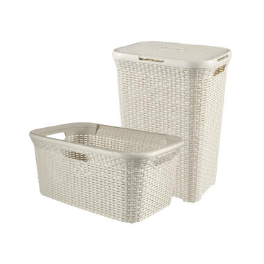 Curver Style Coffre à Linge 60L + Panier à Linge 45L - Blanc product