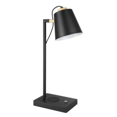 EGLO Lacey-Qi Tafellamp - LED - 50 cm - Zwart/Bruin - Dimbaar product