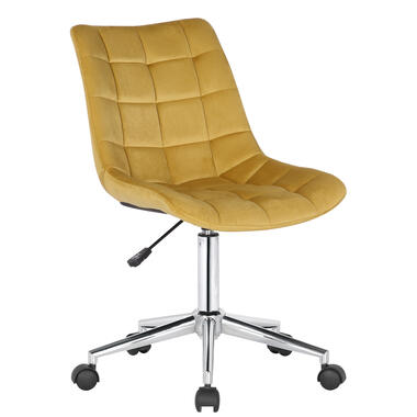 CLP Chaise de bureau Medford Velours - Jaune product