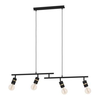 EGLO Lurone Hanglamp - E27 - 100 cm - Zwart/Koper product