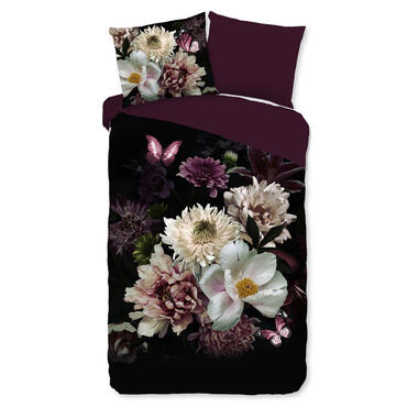 Pure Housse de couette "fleurs" - Bordeaux - (140x200/220 cm) - Microfibre product