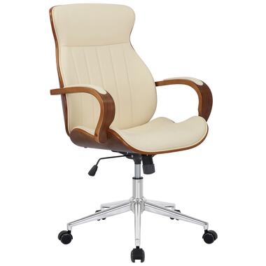 CLP Chaise de bureau Melilla - Similicuir – Noyer / Crème product