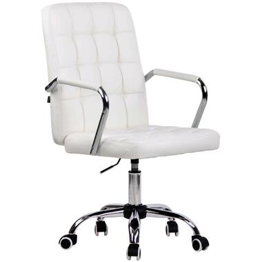 CLP Chaise de bureau Terni Chrome Cadre - Similicuir - Blanc product