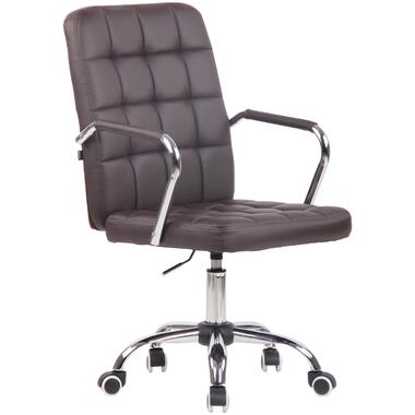 CLP Chaise de bureau Terni Chrome Cadre - Similicuir - Marron product