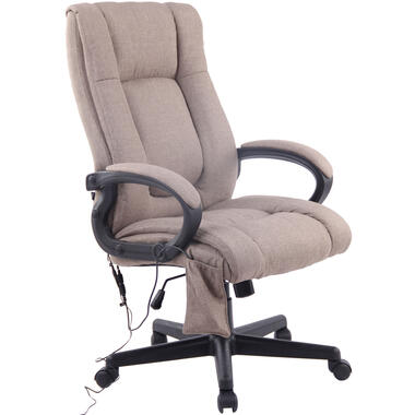CLP Chaise de bureau XL Sparta XM Noir Frame - Tissu - Taupe product