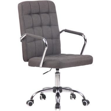 CLP Chaise de bureau Terni Chrome Cadre - Tissu - Gris foncé product