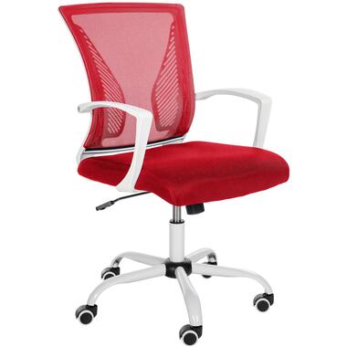CLP Bureaustoel Tracy wit Frame - Microfiber - rood product
