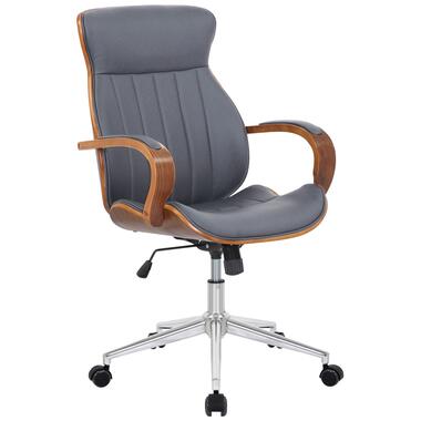 CLP Chaise de bureau Melilla - Similicuir – Noyer / Gris product