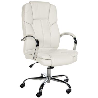 CLP Chaise de bureau XXL Xanthos Chrome Cadre - Similicuir - Blanc product