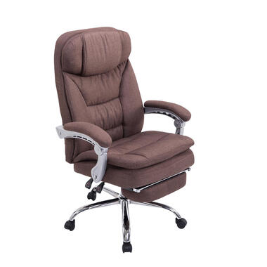 CLP Chaise de bureau XL Troy - Tissu - Marron product
