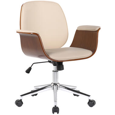 CLP Chaise de bureau Kemberg - Bois – Noyer / Crème product