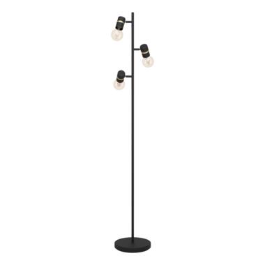 EGLO Lurone Vloerlamp - E27 - 160 cm - Zwart/Koper product