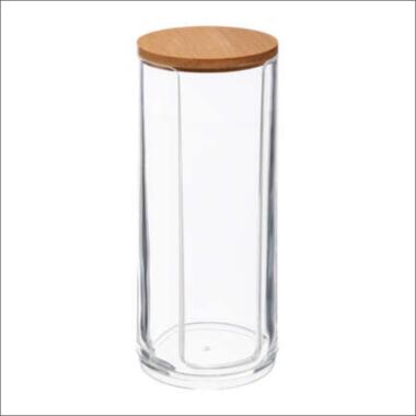 Orange85 Porte-tampon pour coton debout Transparent 7x17,8 cm Bambou et product