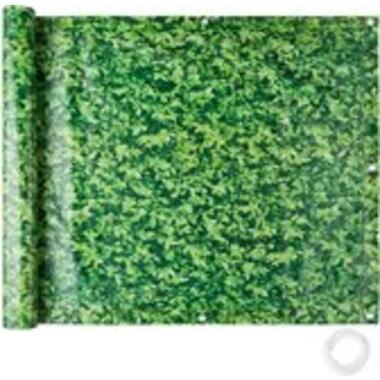 tectake - Balkondoek privacyscherm groene bladeren - 90 cm x 6 meter product