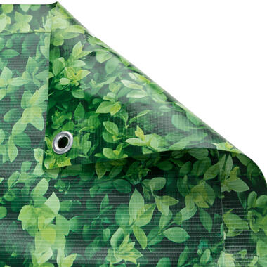 tectake - Privacyscherm balkonscherm - 75cmx6m - groene bladerenpatroon product