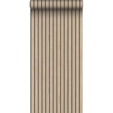 ESTAhome behangpapier - houten wandpanelen 3d - beige - 0.53 x 10.05 m product