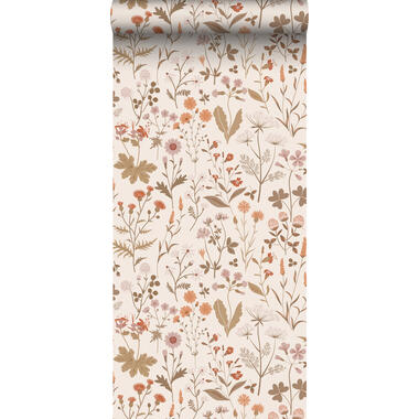 ESTAhome behang - veldbloemen - beige - 0,53 x 10,05 m - 139596 product