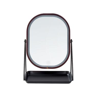 Miroir de maquillage avec LED 20 x 22 cm rose doré DORDOGNE product