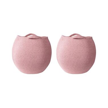 Lot de 2 paniers en coton rose PANJGUR product