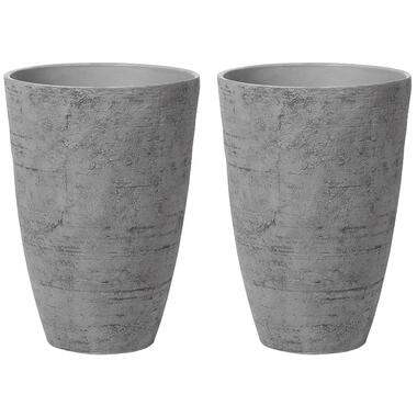 Lot de 2 pots de fleurs 43 x 43 x 60 cm gris CAMIA product