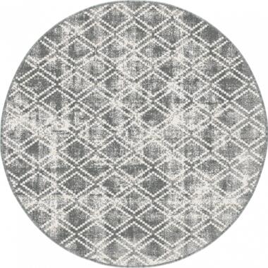 Tapis d'extérieur rond Frost - Gris/blanc - double face - EVA Interior - 240... product