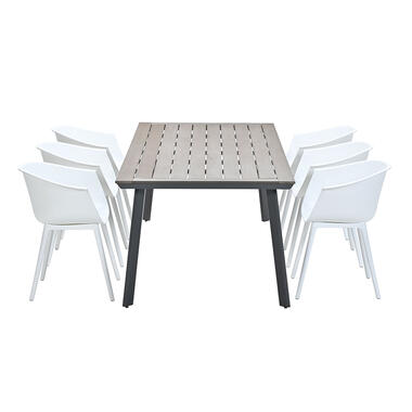 Lexy ensemble de jardin 7-pièces blanc - Penedo table de jardin 230x100 cm product