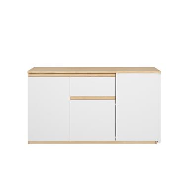 Bureau d'angle extensible Gibral 155x136cm - blanc/décor de chêne product