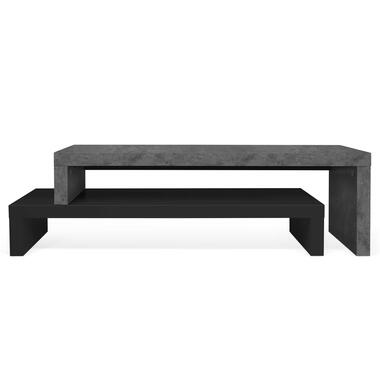 Meuble tv angle Cliff 125cm - béton/noir product