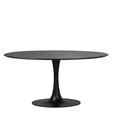 Eettafel Ovaal 160cm - Zwart - O-Poot - Tafel Ziggy product