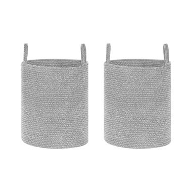 Lot de 2 paniers en coton gris SARYK product