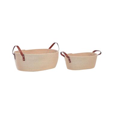 Lot de 2 paniers en coton beige GISSAR product