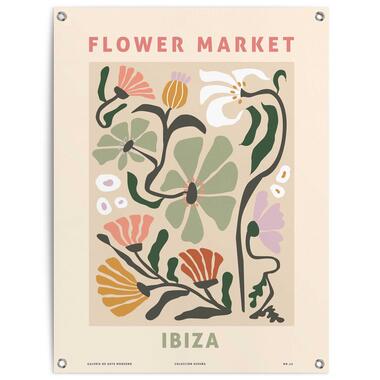 Tuinposter - Flower Market - 80x60 cm Canvas product