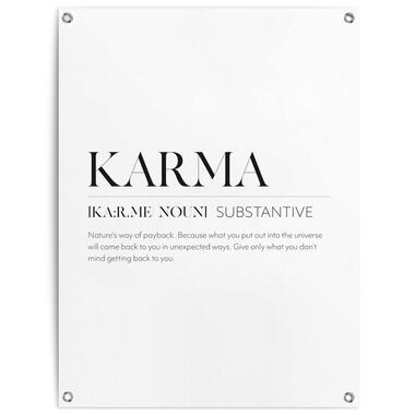 Poster de jardin Karma 80x60 cm Noir - Blanc product