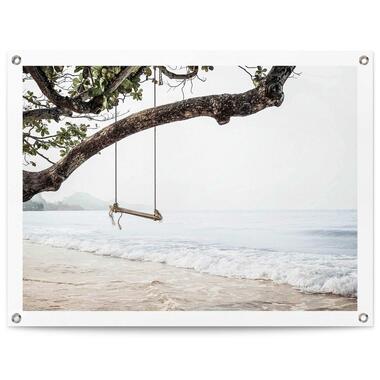 Tuinposter Strand - 60x80cm - Blauw product