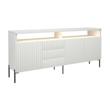 Buffet Zenith Foil MDF 89x200x45 Blanc/Noir product