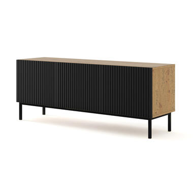 TV meubel Ravenna B Foil MDF 58x150x42 Zwart/Beige product