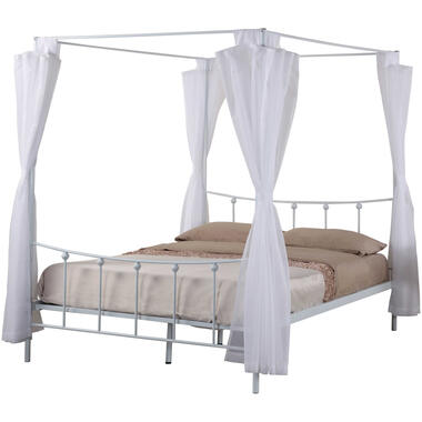 Hemelbed Amore metaal 140x200 - wit product