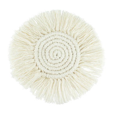 Krumble Onderzetter macrame rond - Katoen - Beige product