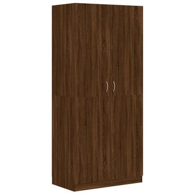 vidaXL Garde-robe Chêne marron 90x52x200 cm Bois d'ingénierie product