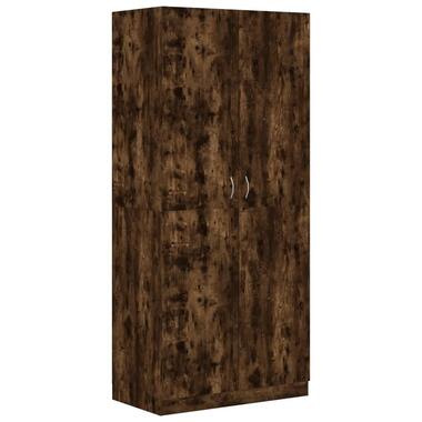 vidaXL Garde-robe Chêne fumé 90x52x200 cm Bois d'ingénierie product