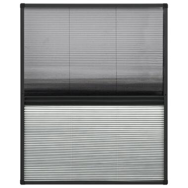 vidaXL Moustiquaire plissée pour fenêtre Aluminium 60x80cm avec auvent product
