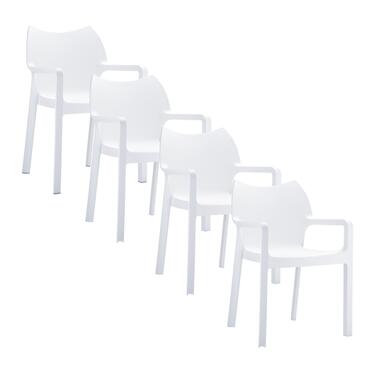 Diva chaise de jardin blanche - 4 pèces product