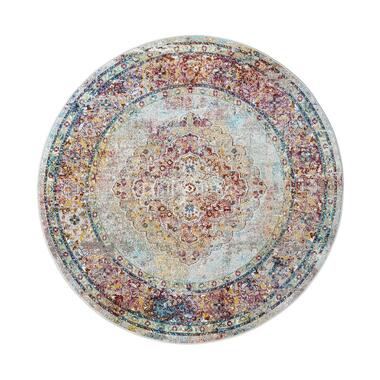 Picasso Keshan Vintage Rond Vloerkleed Multi / Beige Laagpolig - 300 CM ROND product