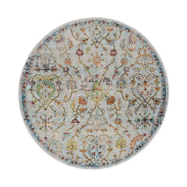 Picasso Sarough Vintage Rond Vloerkleed Creme / Beige Laagpolig - 300 CM ROND product