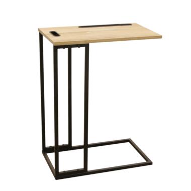 Orange85 Table d'appoint Carré Noir 45x35x66.5cm Bois product