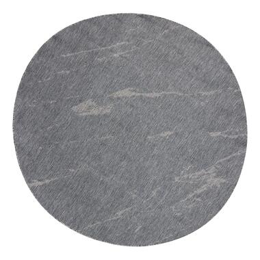 Buitenkleed Marble - Grijs/wit - dubbelzijdig - EVA Interior - Rond 200 Ø product