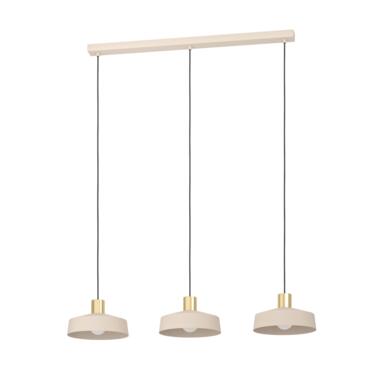 EGLO Valdiola Hanglamp - E27 - 93 cm - Beige/Goud - Staal product