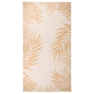 vidaXL Tapis à tissage plat d'extérieur 80x150 cm Motif de feuille product