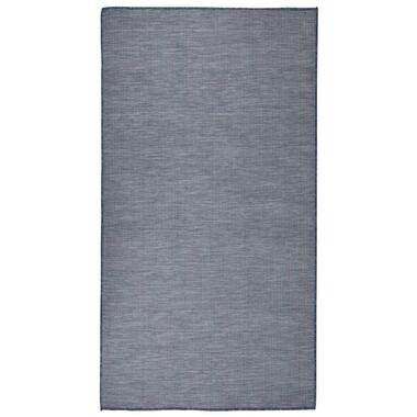 vidaXL Tapis à tissage plat d'extérieur 80x150 cm Bleu product