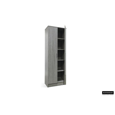 Armoire de rangement Ray 60cm à 2 portes et 4 tablettes - chêne gris product